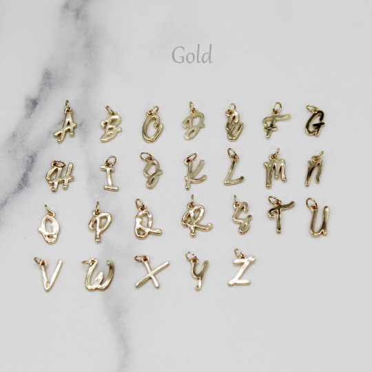 Cat Face/Paw with Personalized, Initial Letter Necklace