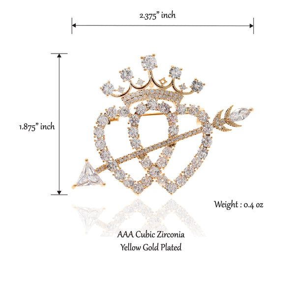 Cupid Crown Shape Wedding brooch